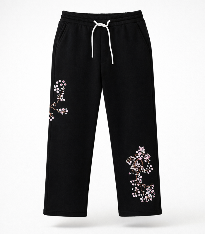 RELAXED-FIT EMBROIDERED SWEATPANTS