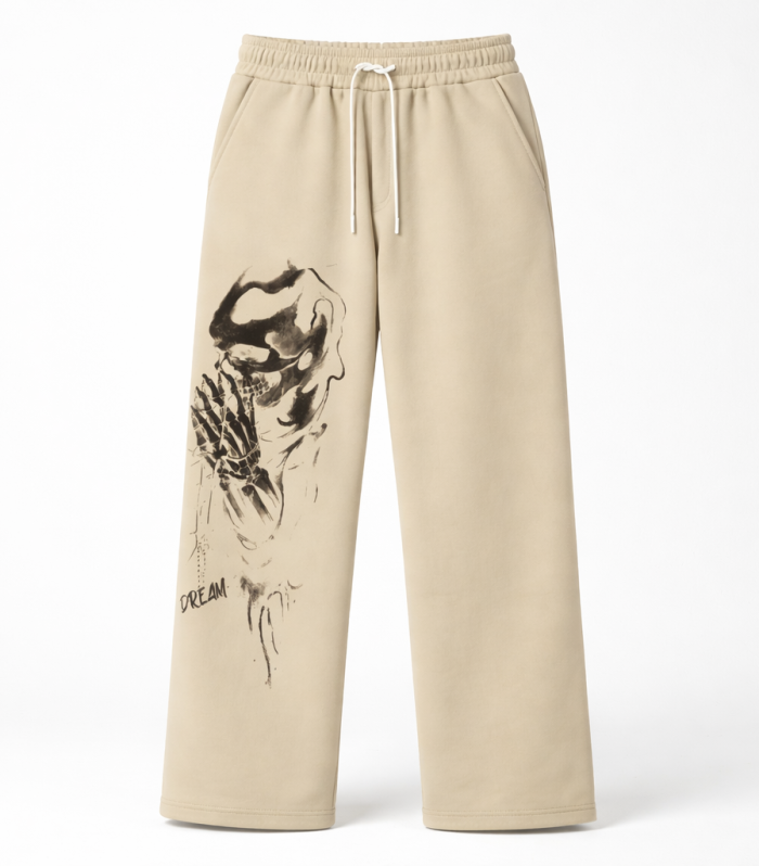 STRAIGHT-FIT PRINTED SWEATPANTS