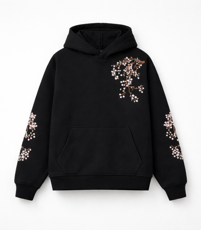 RELAXED-FIT EMBROIDERED HOODIE